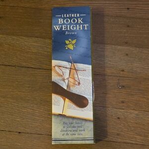 Leather Book Weight - Barnes & Noble Brown